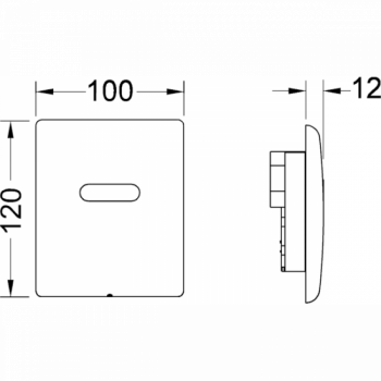 TECEplanus Urinal, 230/12 V, белая глянцевая.