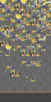 OS/A58/9x/19060 Панно Граффити 89.1*20