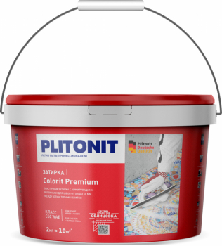 Затирка Plitonit Colorit Premium темно-бежевая 2 кг цементная