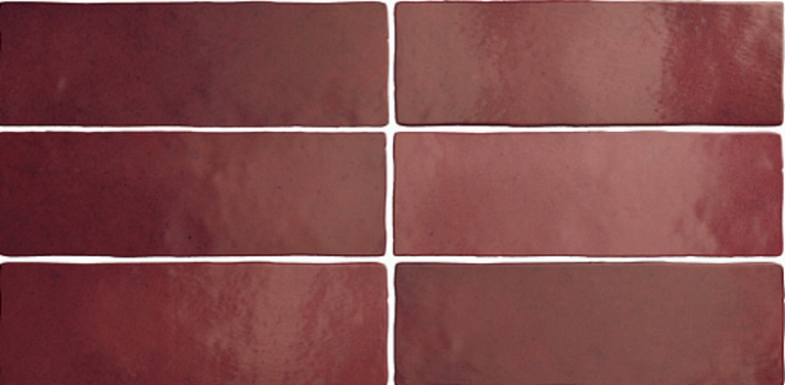 Плитка настенная EQUIPE Magma Burgundy 6.5x20 см