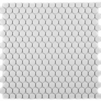 Mозаика KO19-1M ImagineLab сетка 31*31,5 см (чип 19*19*6 мм) кругля белая