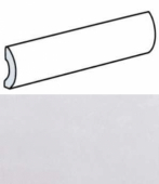 Бордюр настенный Equipe La Riviera Pencil Bullnose Gris Nuage 20*3