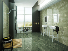Керамогранит LeeDo Marble Thin 5.5 Breccia silver venato POL 120x60 см, полированный