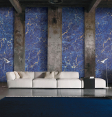 Керамогранит LeeDo Marble GANI Diamond Blue 60x90 см, полированный, с подкрашенной основой