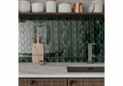 Мозаика Green Garden с кракелюром ORRO MOSAIC (сетка 26,8*26,8 см)